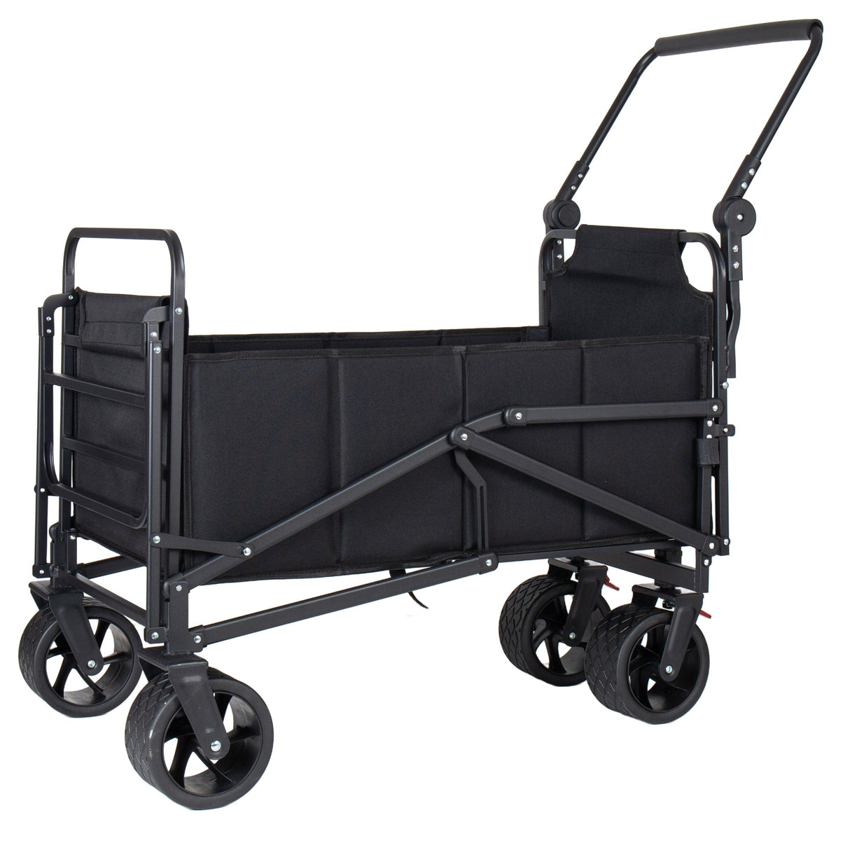 2-in-1 Multifunctional Folding Wagon Cart and Convertible Beach Chair