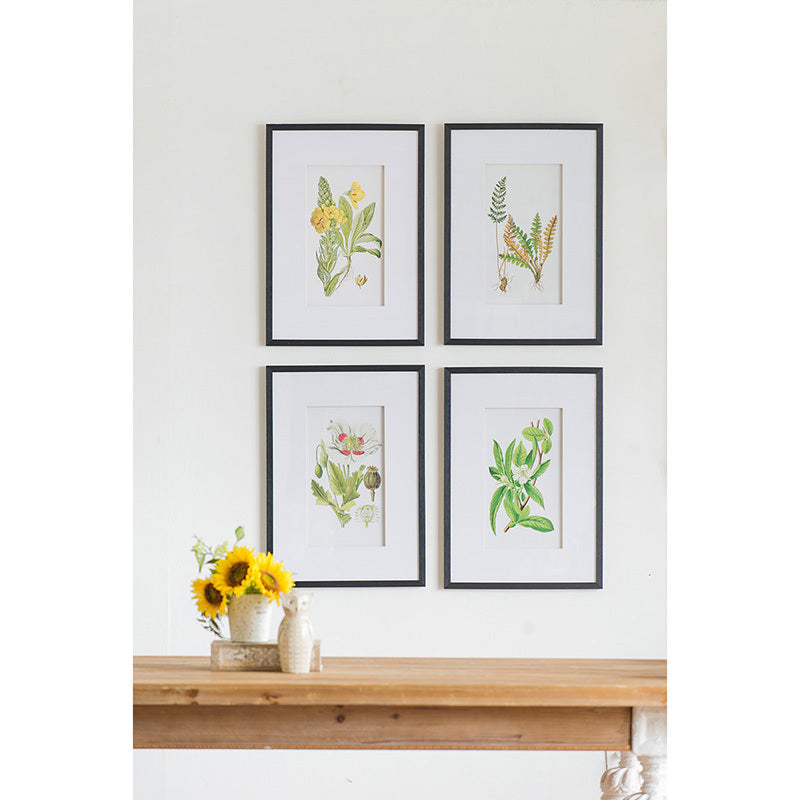 Verdure Elegance™ — Set of 4 Botanical Wall Art Prints