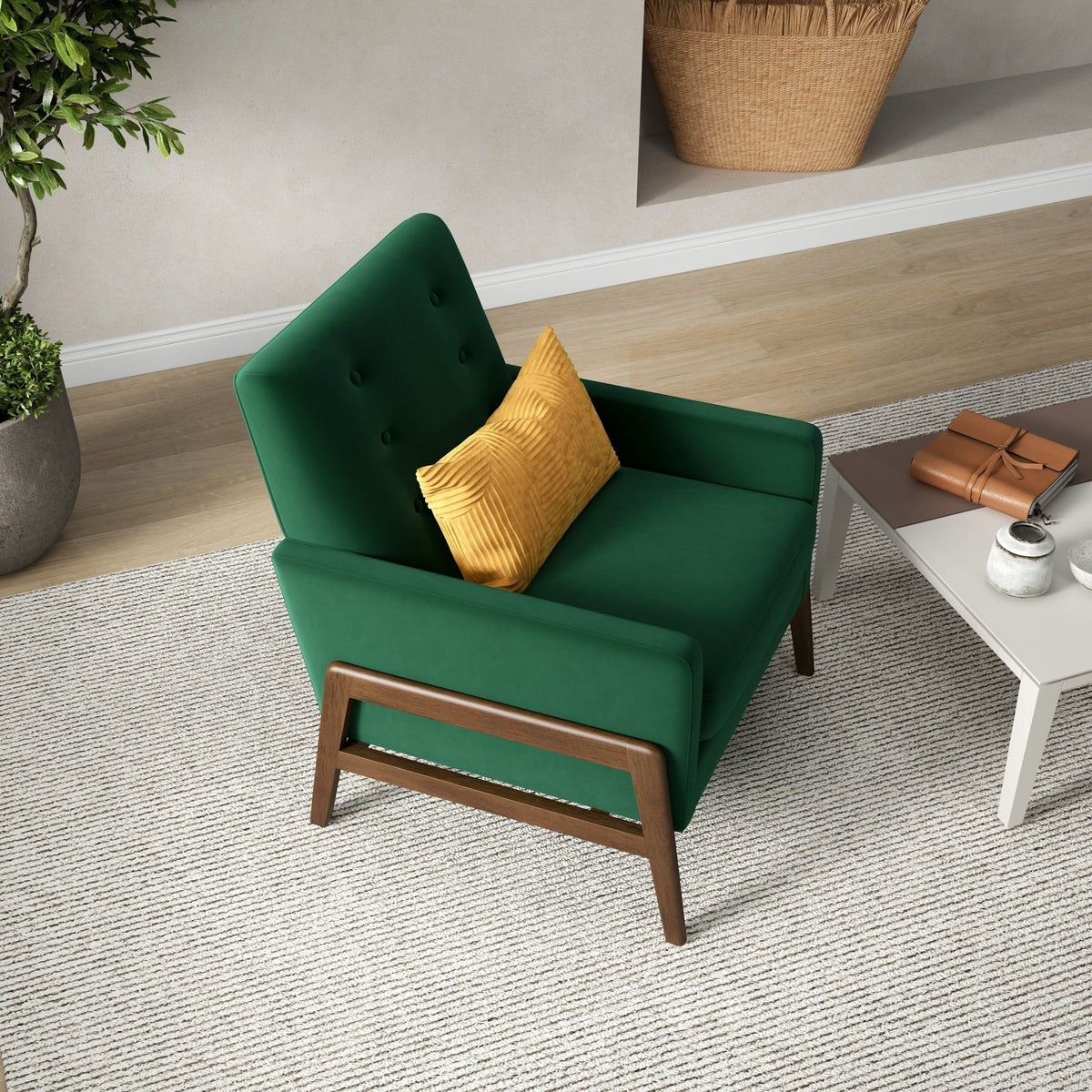 Cole - Solid Wood Lounge Chair