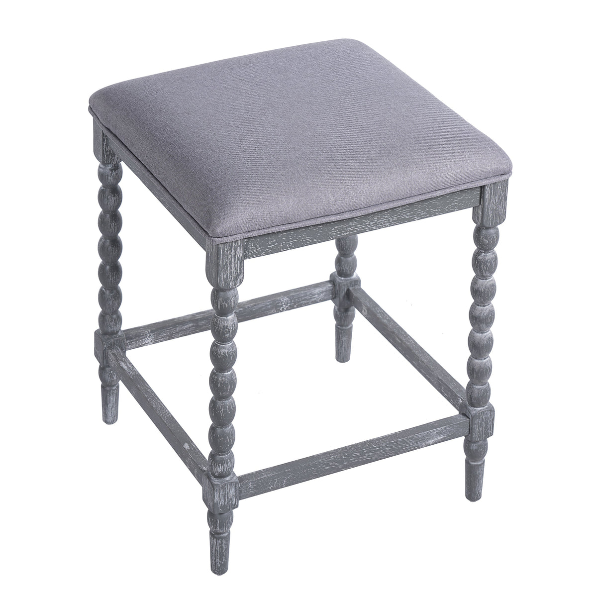 26" Counter Stools Set of 4 with Upholstered Seat