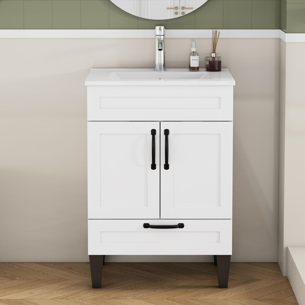 24-Inch Bathroom Vanity With Sink Combo