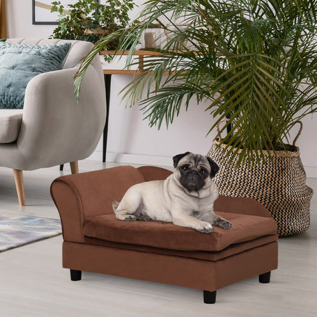 PawHut-Luxury-Fancy-Dog-Bed-for-Small-Dogs-with-Hidden-Storage-Pet-Bed