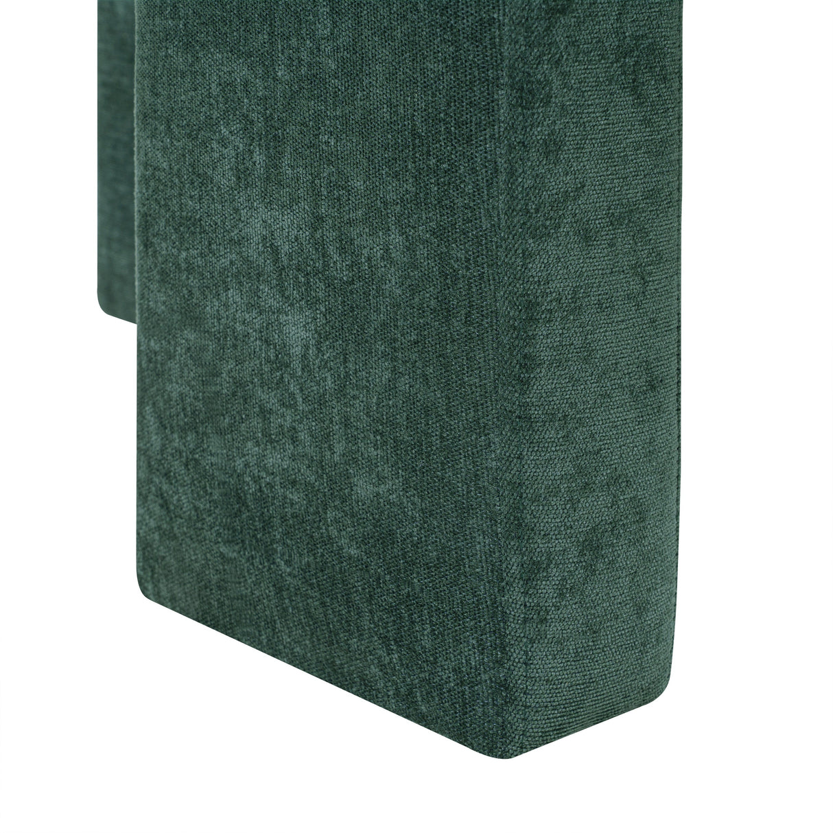 Modern 3-Leg Chenille Accent Chair with Ergonomic Arms & Removable Pillow