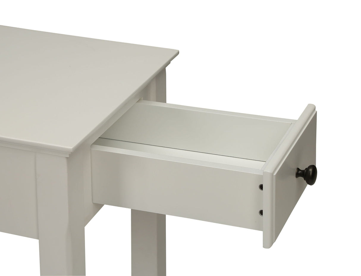 Bertie White Accent Table