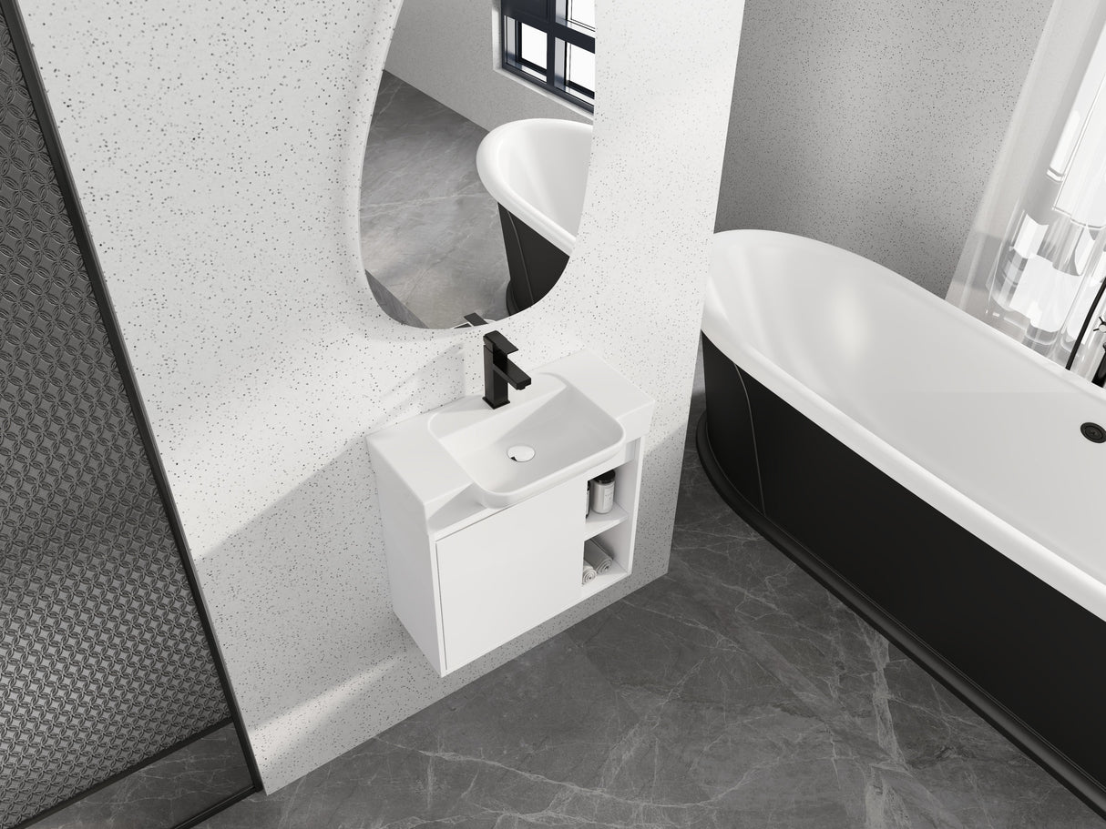 24'' Wall-Mounted Bathroom Vanity