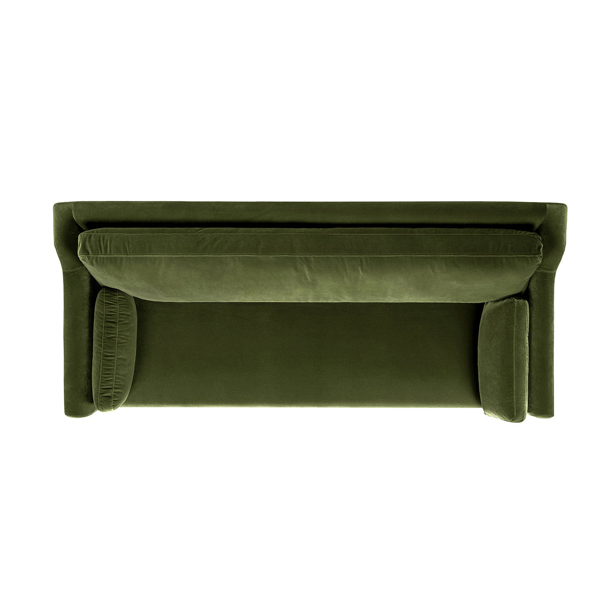 Josephine 84.5" Upholstered Modern Sofa, Olive