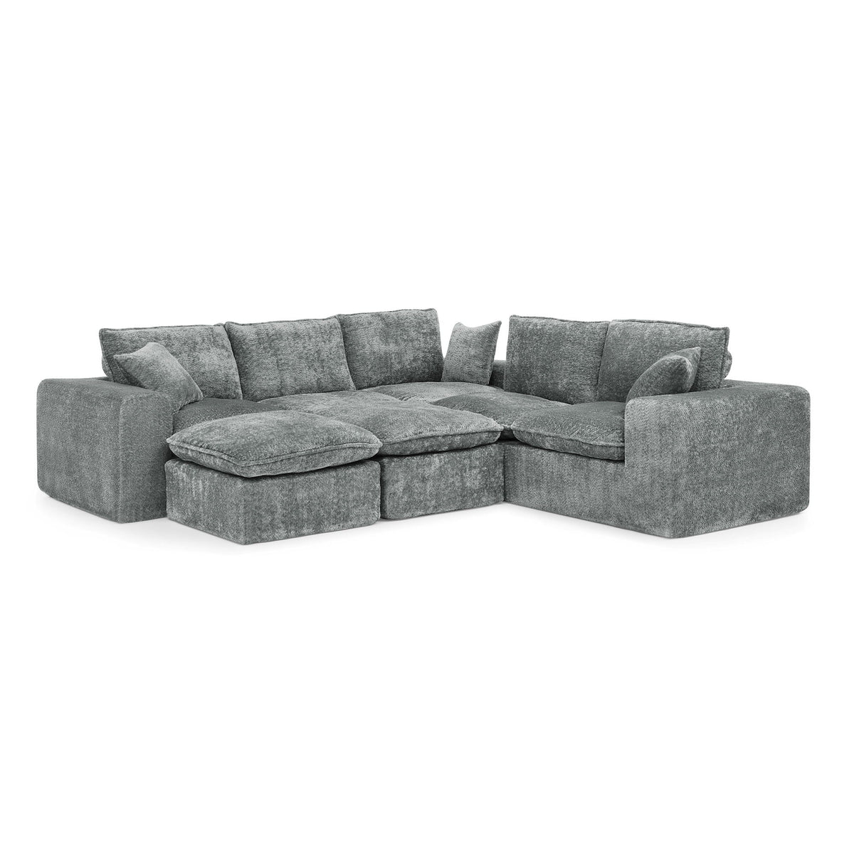 Sectional Sofa With Moveable Ottoman