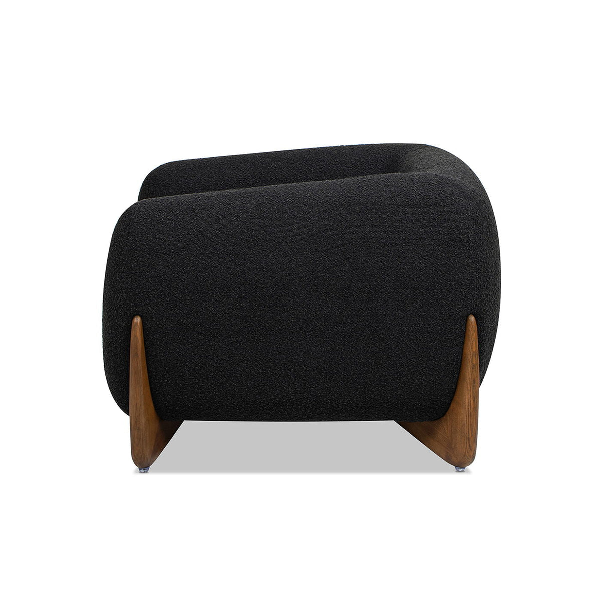 Sherpa Arm Chair with Removable Cushion - Black, White, Dark Green