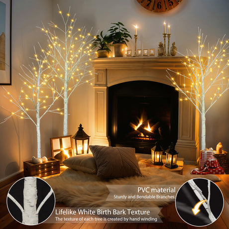 Illuminated-Birch-Tree-Trio-Set-of-3-Trees-Christmas-Trees