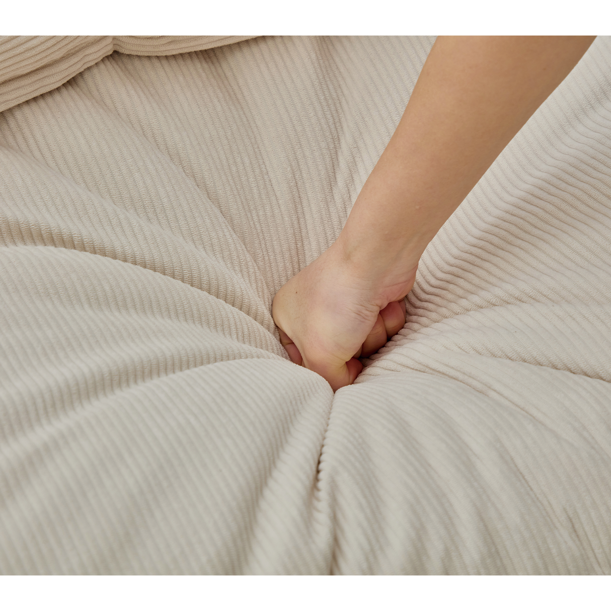 Modular Sofa Corduroy Beige