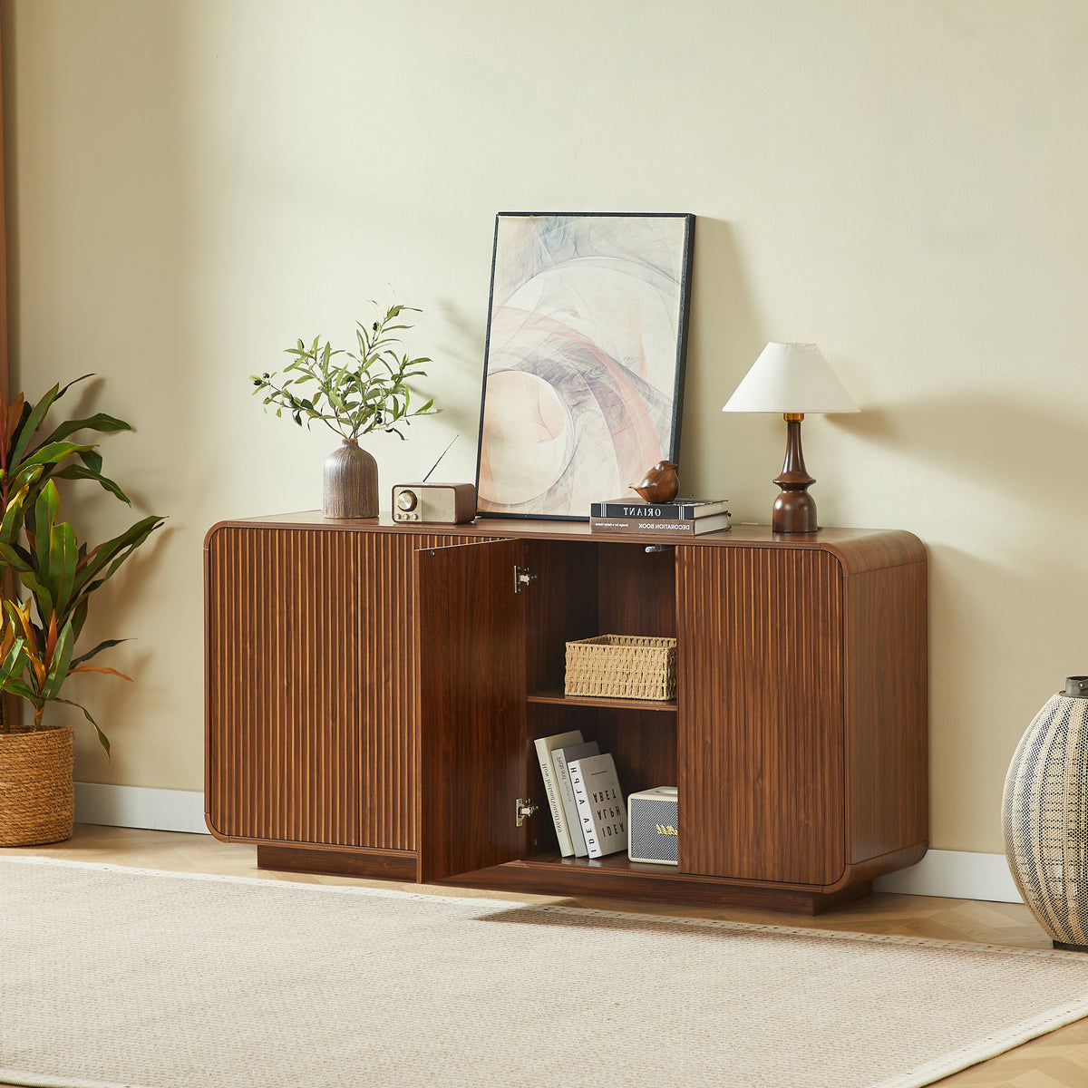 64" Buffet Sideboard Cabinet with Storage