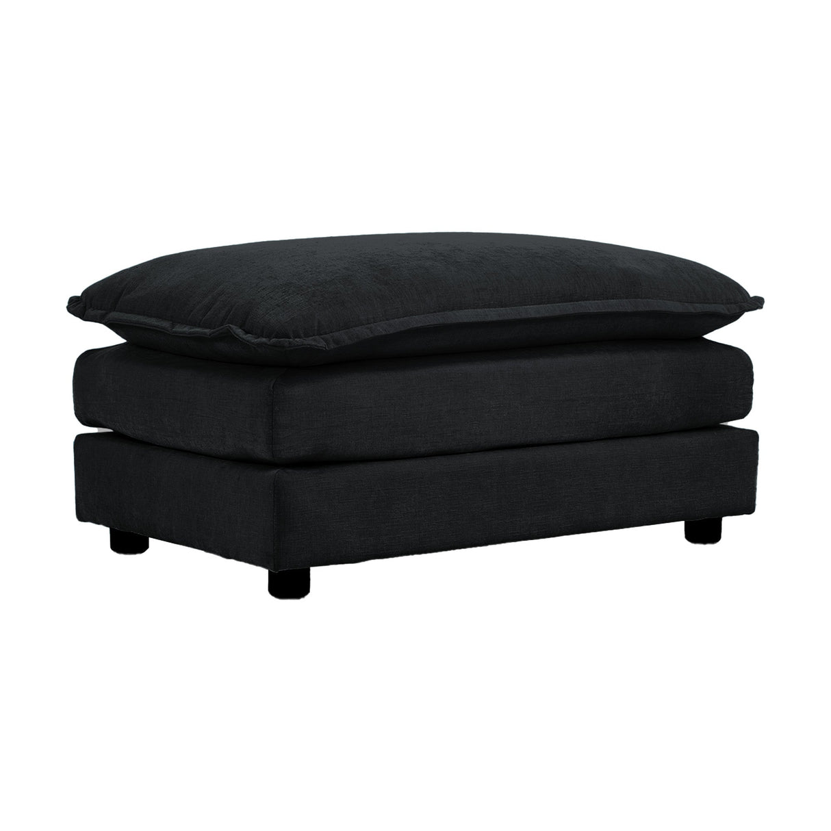 Chenille Fabric Ottomans Footrest to Combine with Sofas