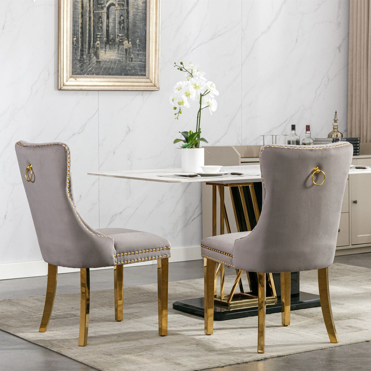 Nikki - Modern, High-End Tufted Dining Chair (Set of 2)