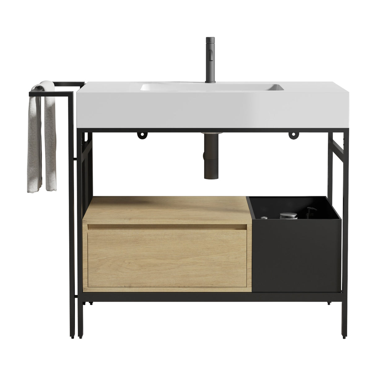 Forte 36" Industrial Style Bathroom Vanity