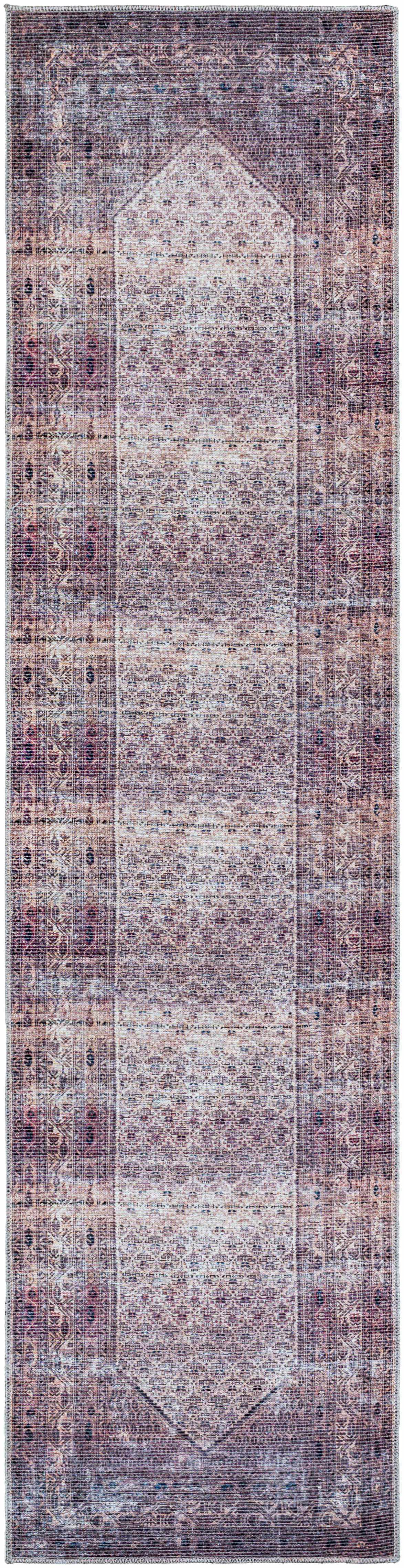 Dusty Pink Bagacay Distressed Washable Area Rug - Clearance
