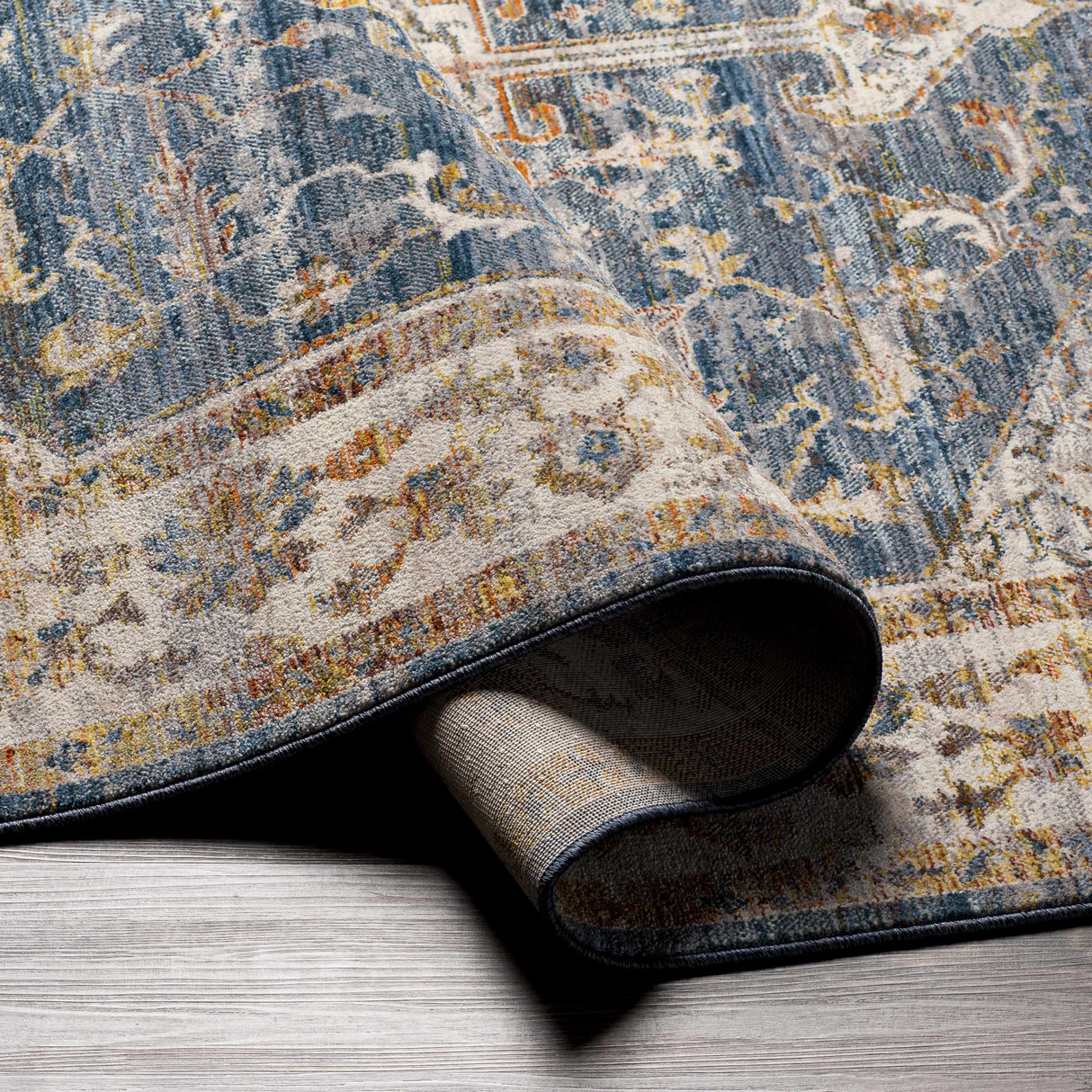 Solana Distressed Medallion Area Carpet - Clearance