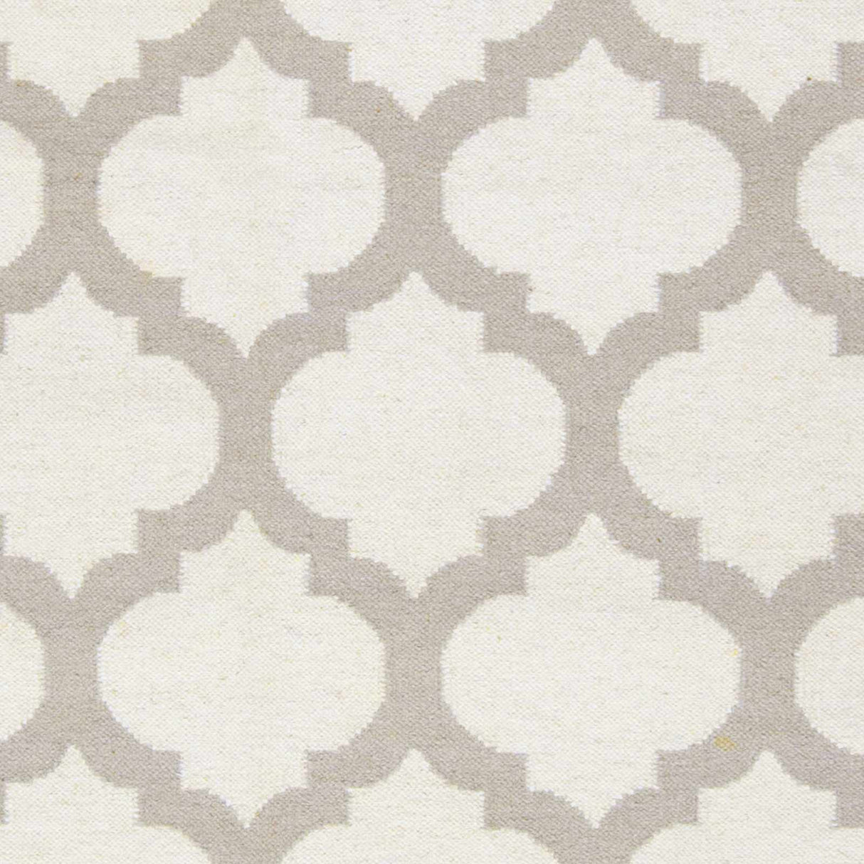 Banks Ivory/Gray Trellis Wool Rug - Clearance