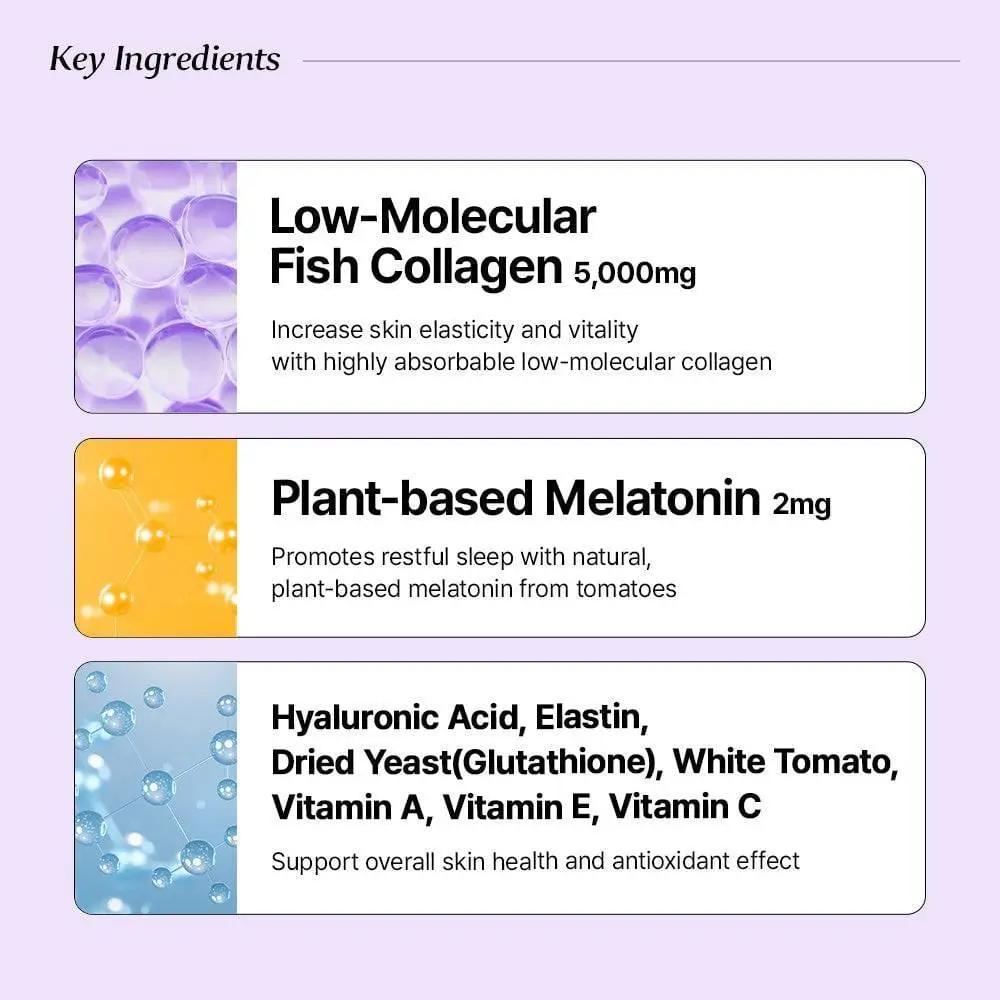 Day-Night Radiance Set Brightening Supplement with Collagen 5000 & Melatonin