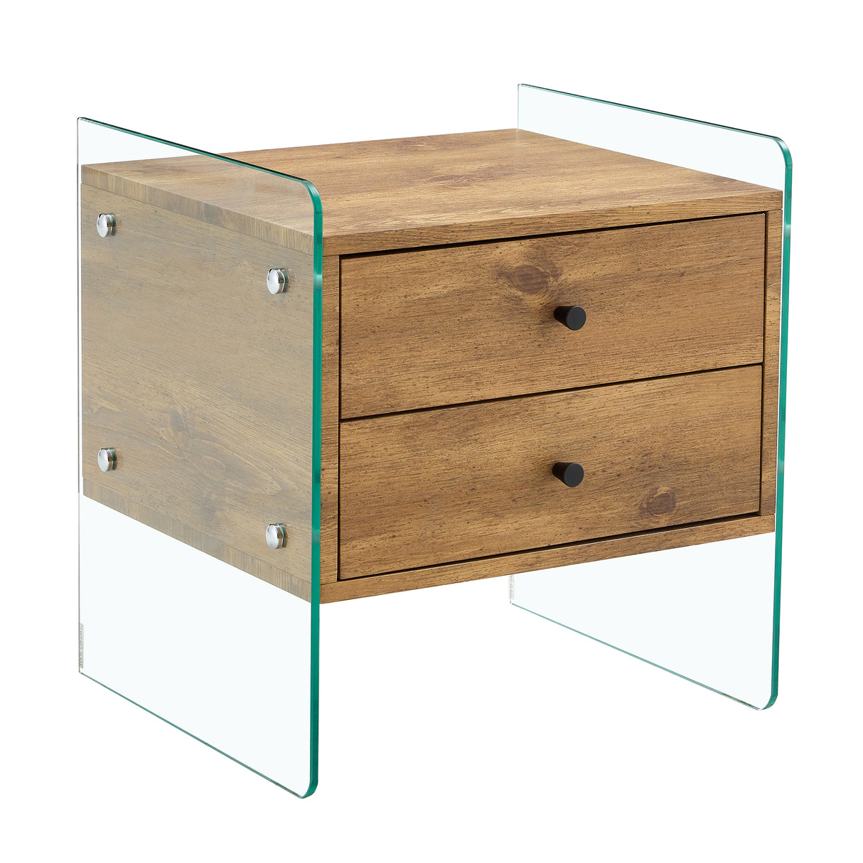 Double-drawer bedside table