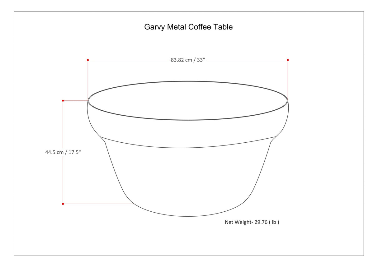 Garvy - Coffee Table - Rustic Bronze