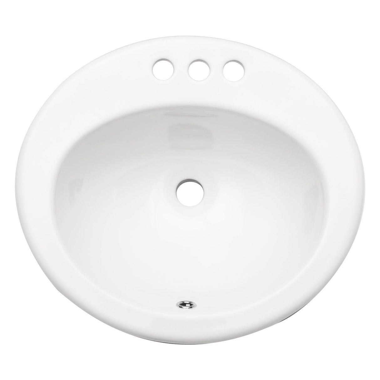 20 X 18" Modern Ceramic Oval Undermount Bathroom Sink With 3 Faucet Holes - White