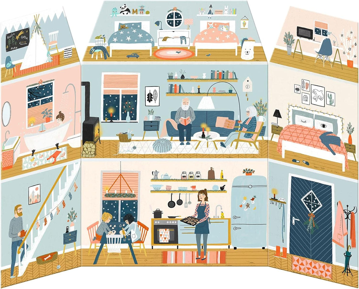 At Home Christmas 3D Fold Out House Advent Calendar