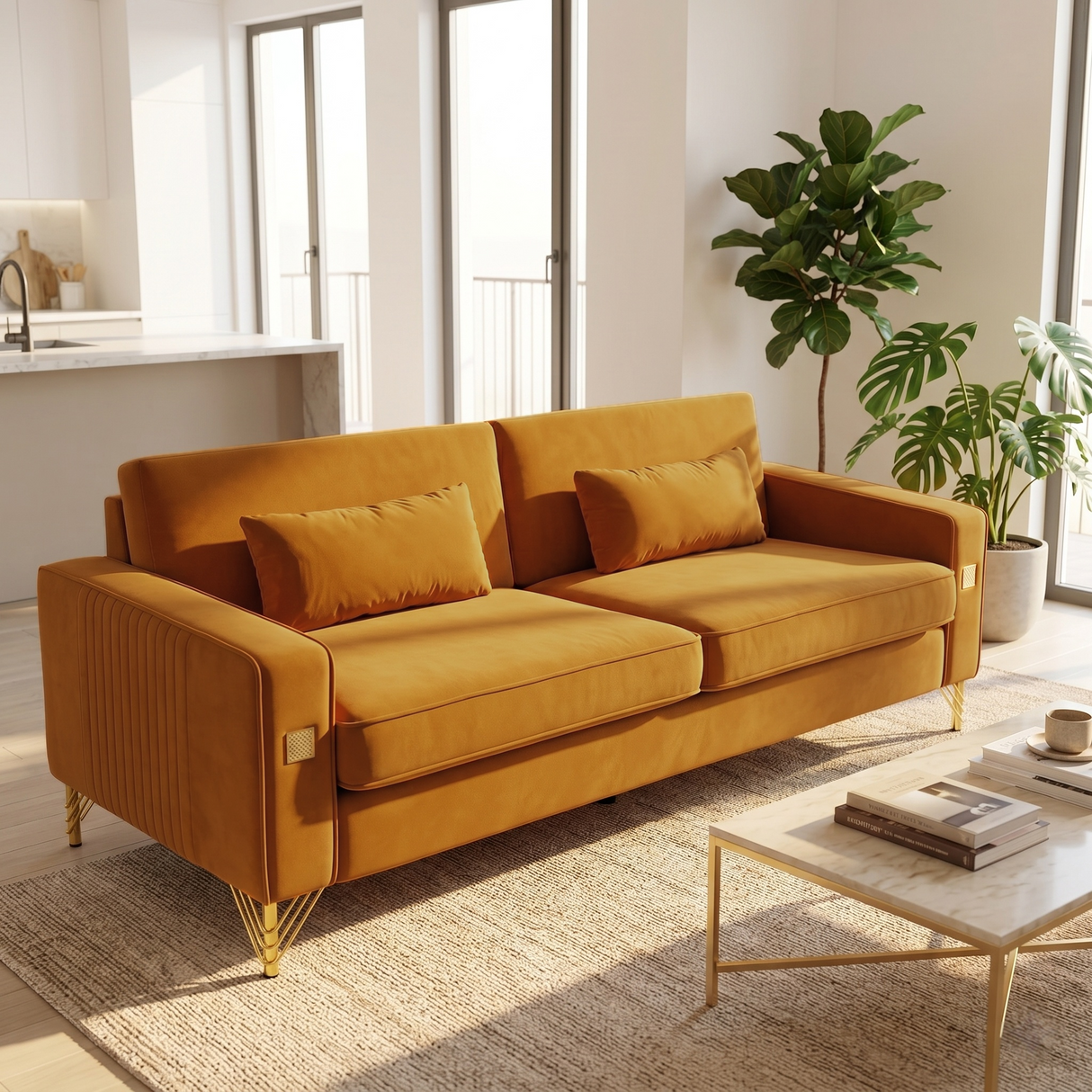 Luxury Velvet Sofa