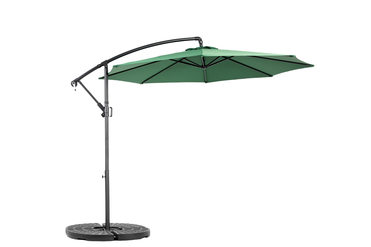 Best Choice Products 10ft Offset Hanging Market Patio Umbrella - Dark Green