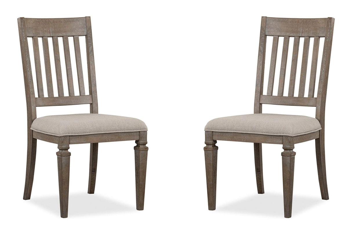 Lancaster - Dining Side Chair With Upholstered Seat (Set of 2) - Dovetail Gray