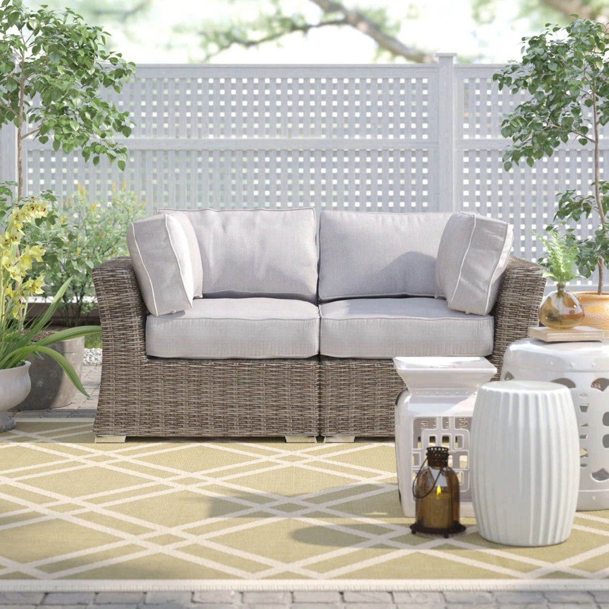 Loveseat With Cushions