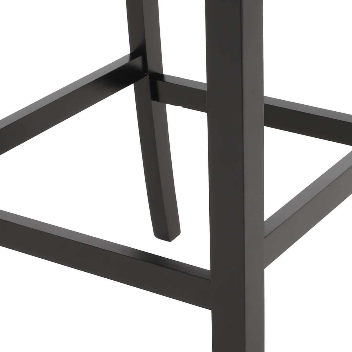 Fabric Tufted Counter Stool with Nailhead Accents - Set of 2 Charcoal