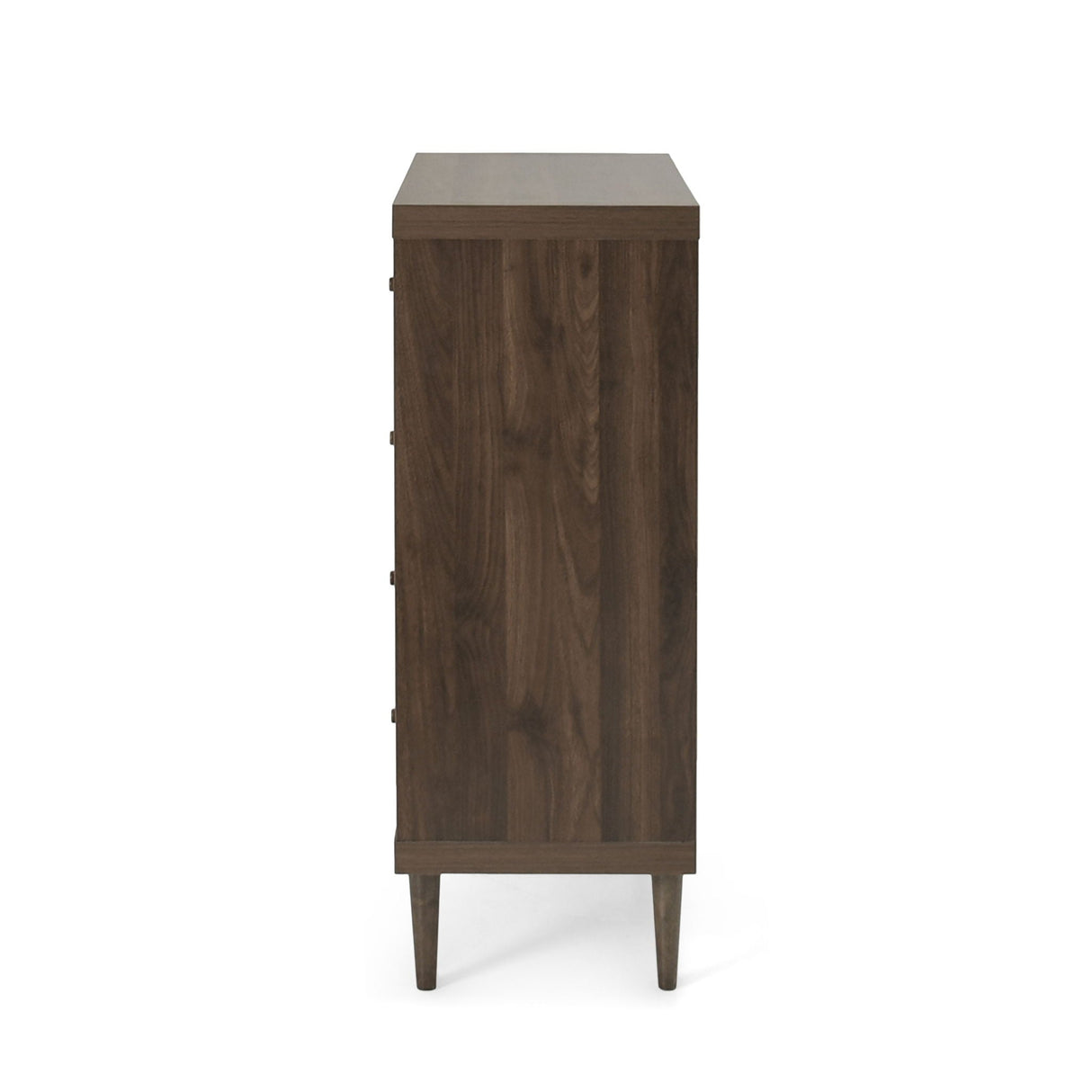 Farhart - Mid Century Modern 4 Drawer Dresser - Walnut