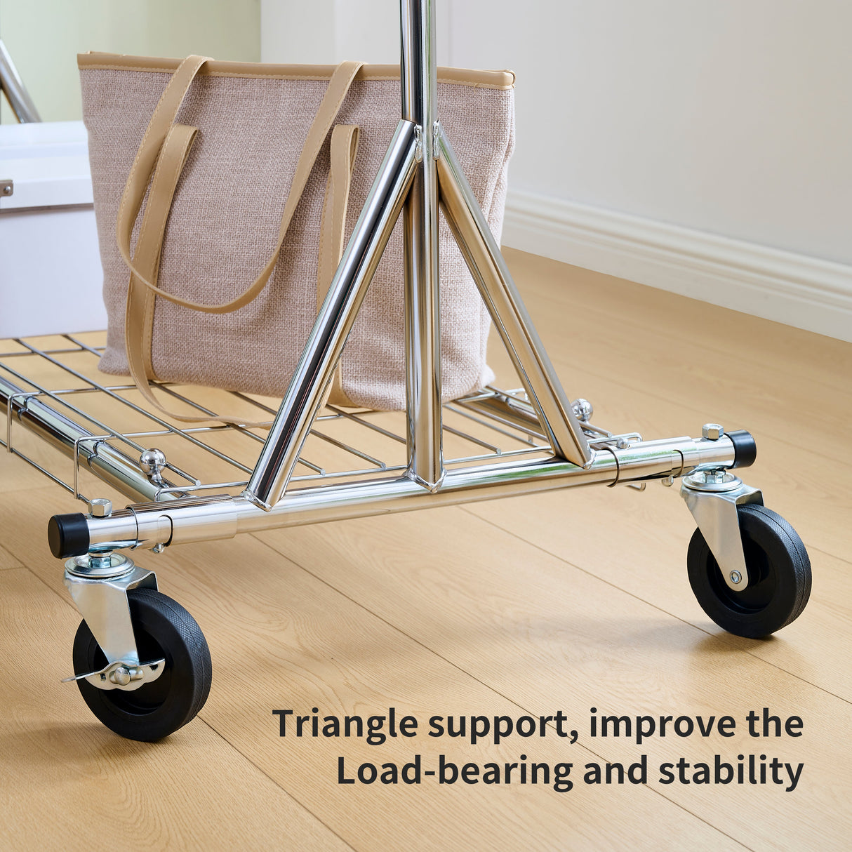 Heavy Duty Rolling Clothes Rack