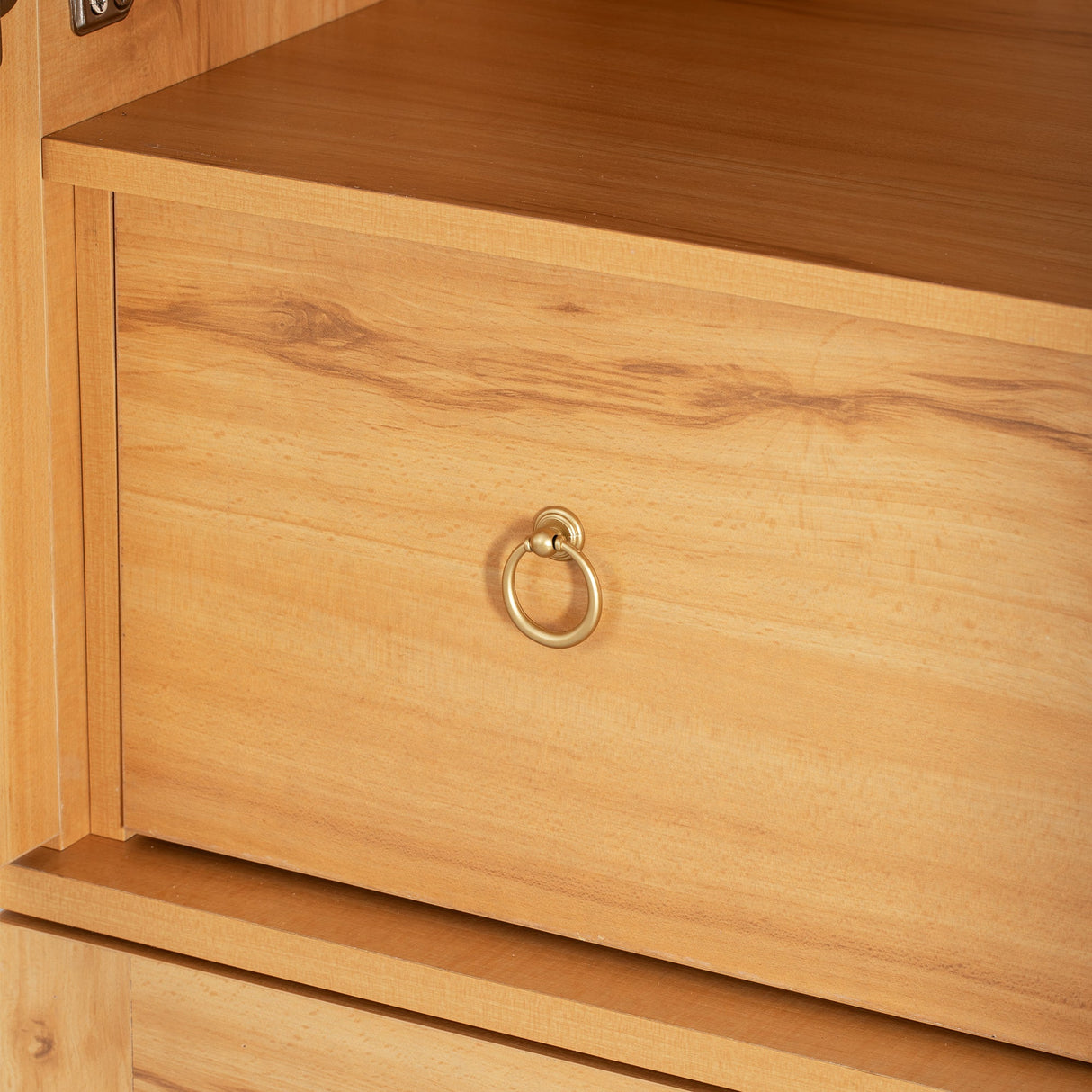 K&K 71' Tall Arched Kitchen Pantry Cabinet with Adjustable Shelves