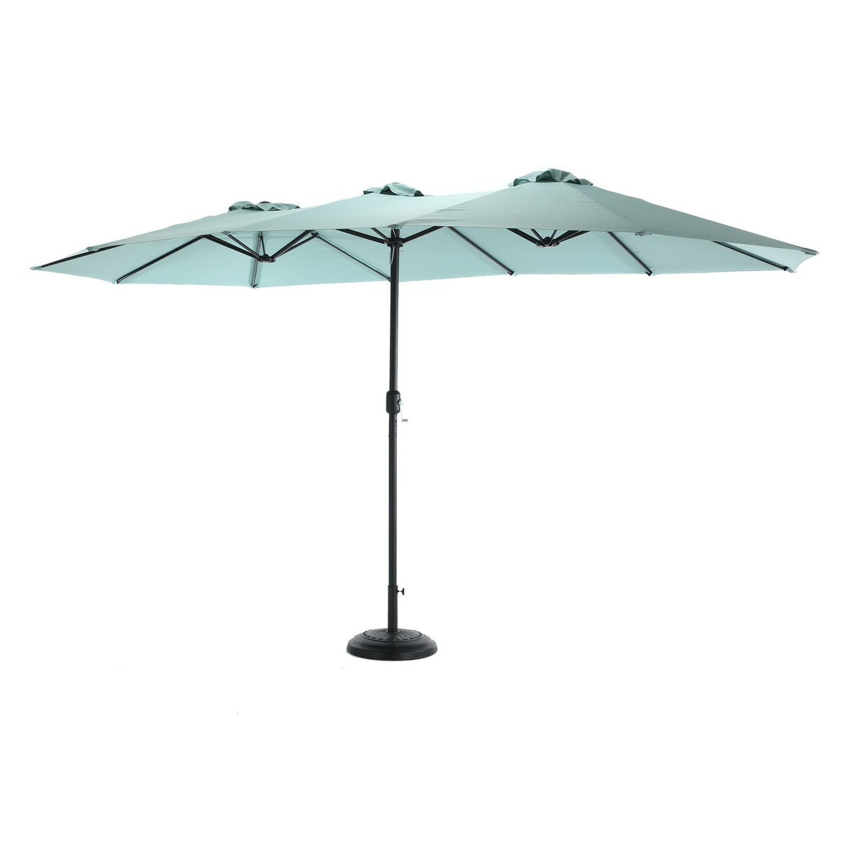 14.8 Ft Double Sided Outdoor Umbrella Rectangular Large Light Green