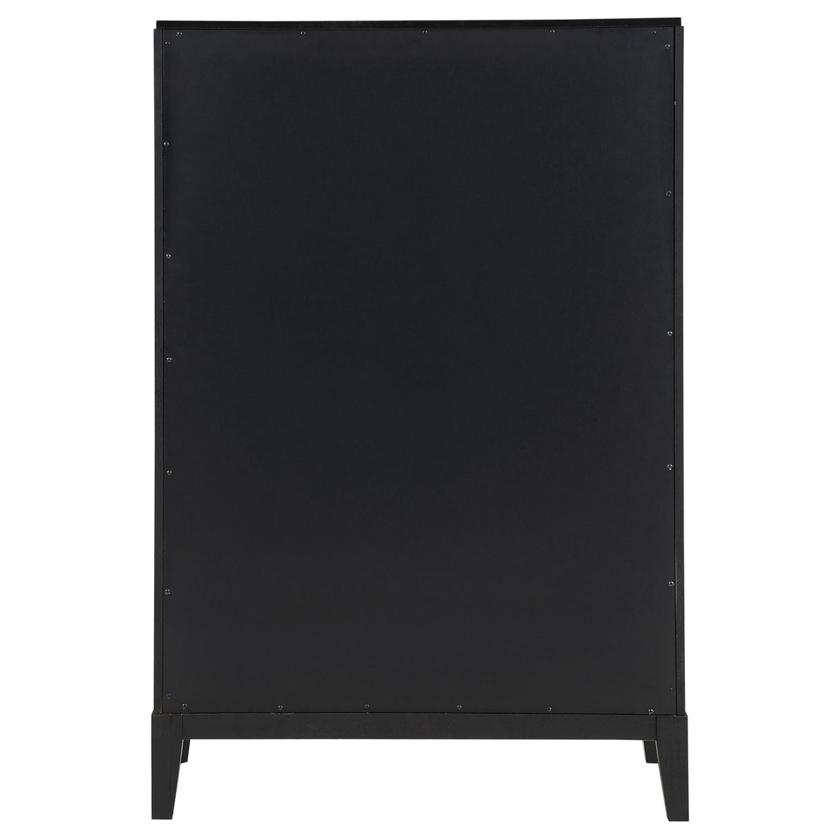 Mason - 5 Drawer Chest With Fluted Design - Black