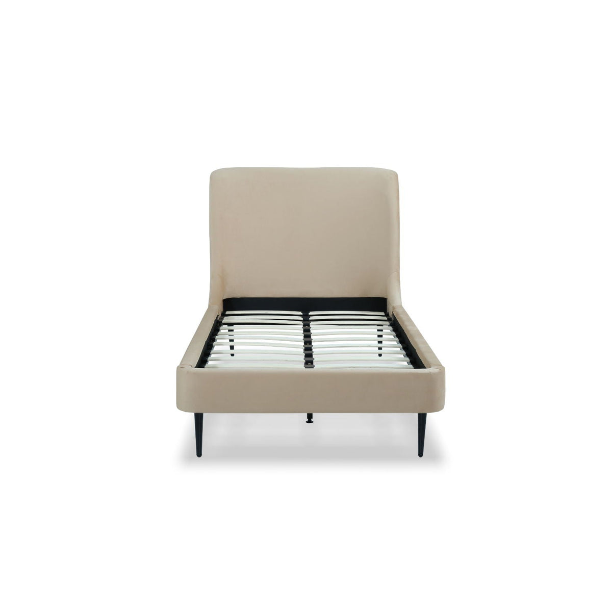 Heather - Upholstered Bed With Curved Headboard