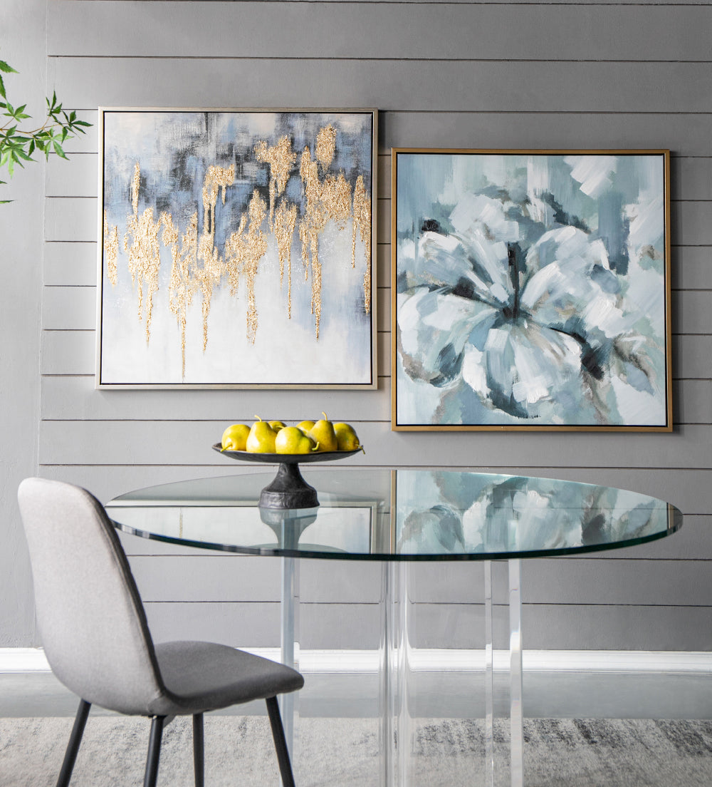 Nautilus Nightfall™ — Hand-Stretched Abstract Canvas Wall Art