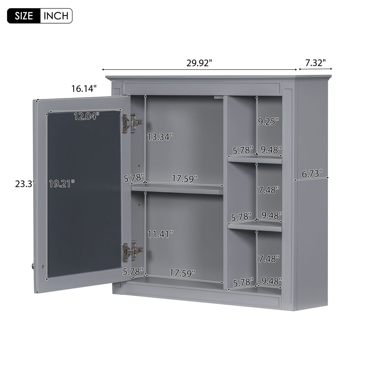 Bathroom Vanity With Top Sink, 2 Doors And 3 Drawers, Freestanding Set With Mirror Cabinet