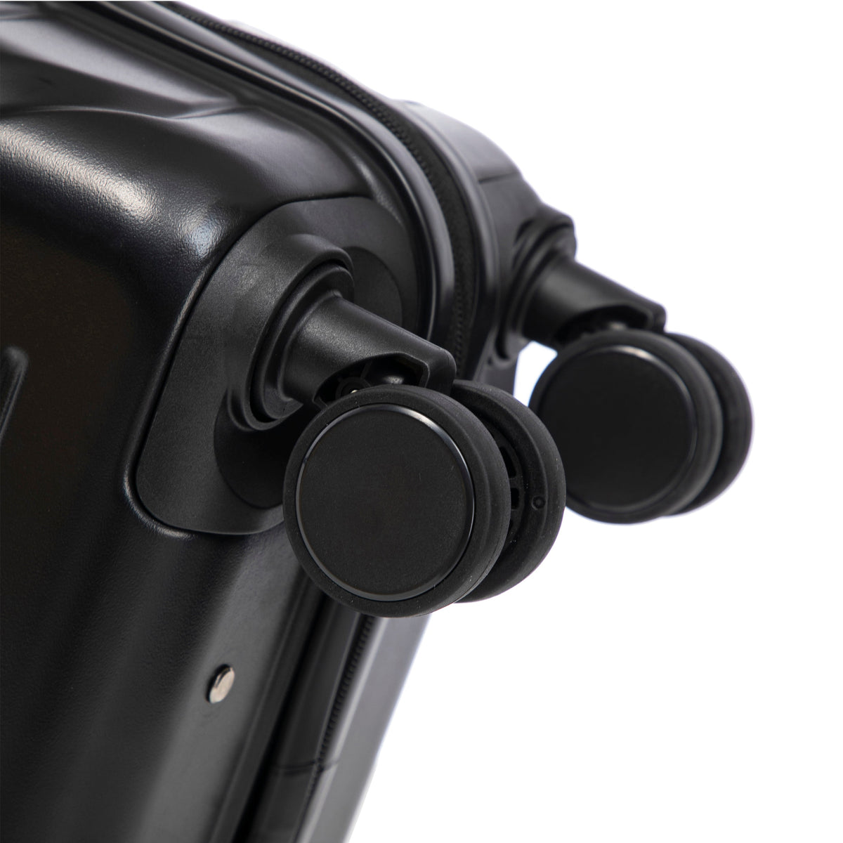 ABS Spinner Wheel Luggage Set with Combination Lock - Black
