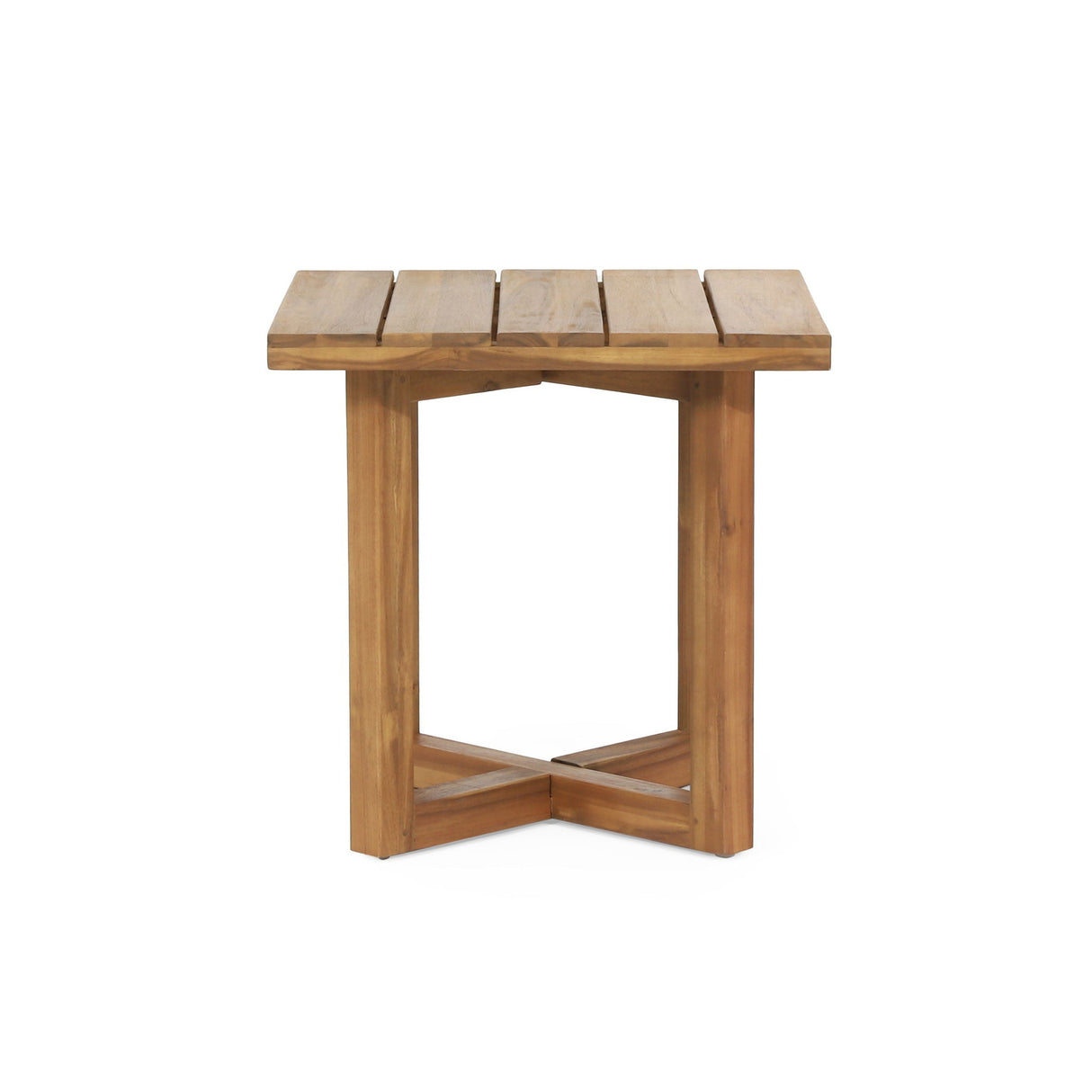 Ella Square Side Table With Cross Stretcher Base