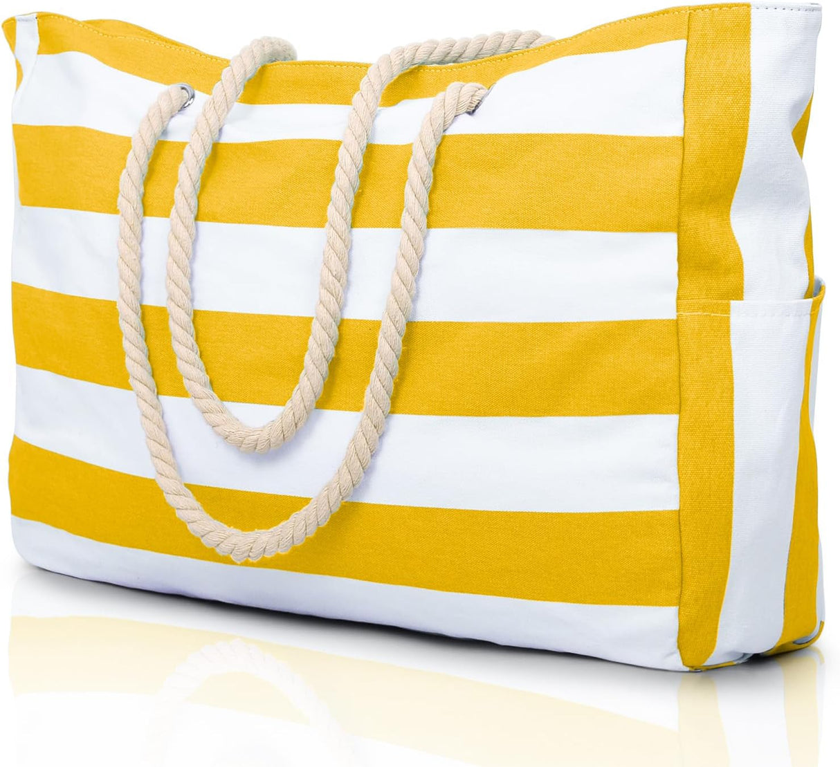 Waterproof Oversized Beach Tote Bag 20L Sandproof Zip Travel Carryall