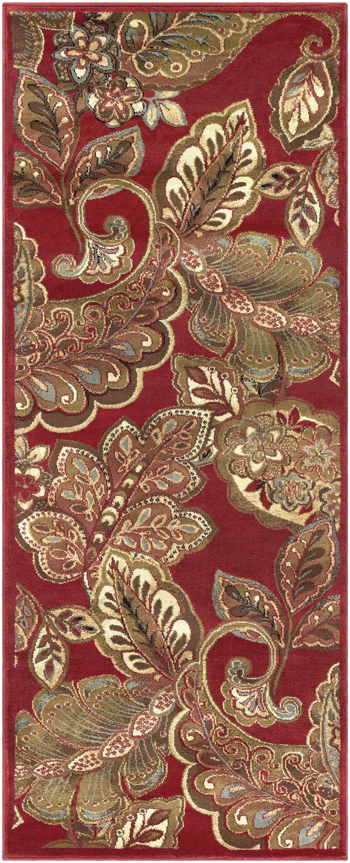 Beedeville Red Floral Rug