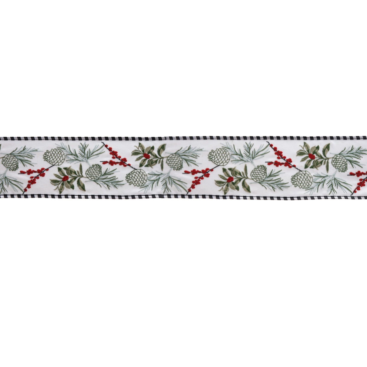 Berry Pinecone Ribbon 4" x 5 Yds. - Tuesday Morning - Decorative Objects