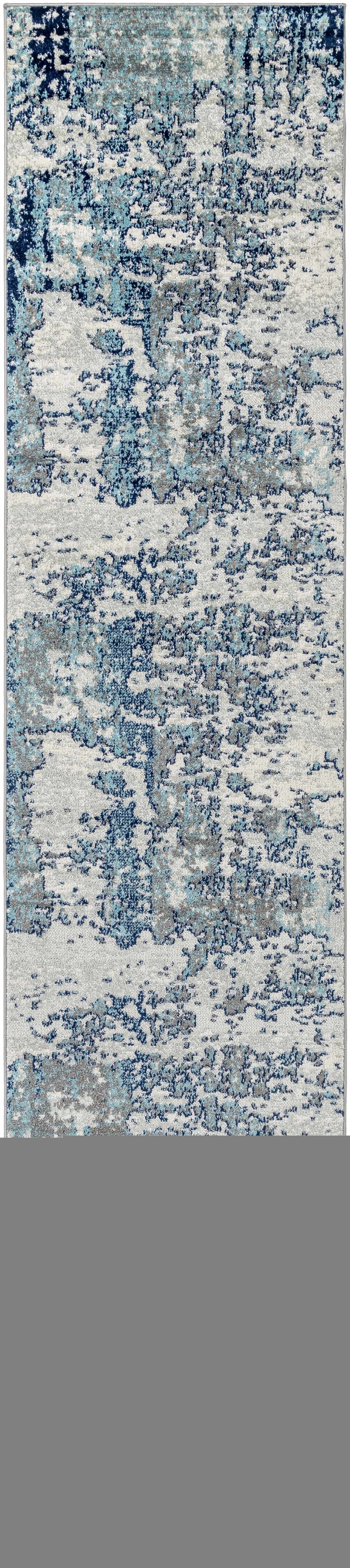 Beverly Abstract Blue Area Rug