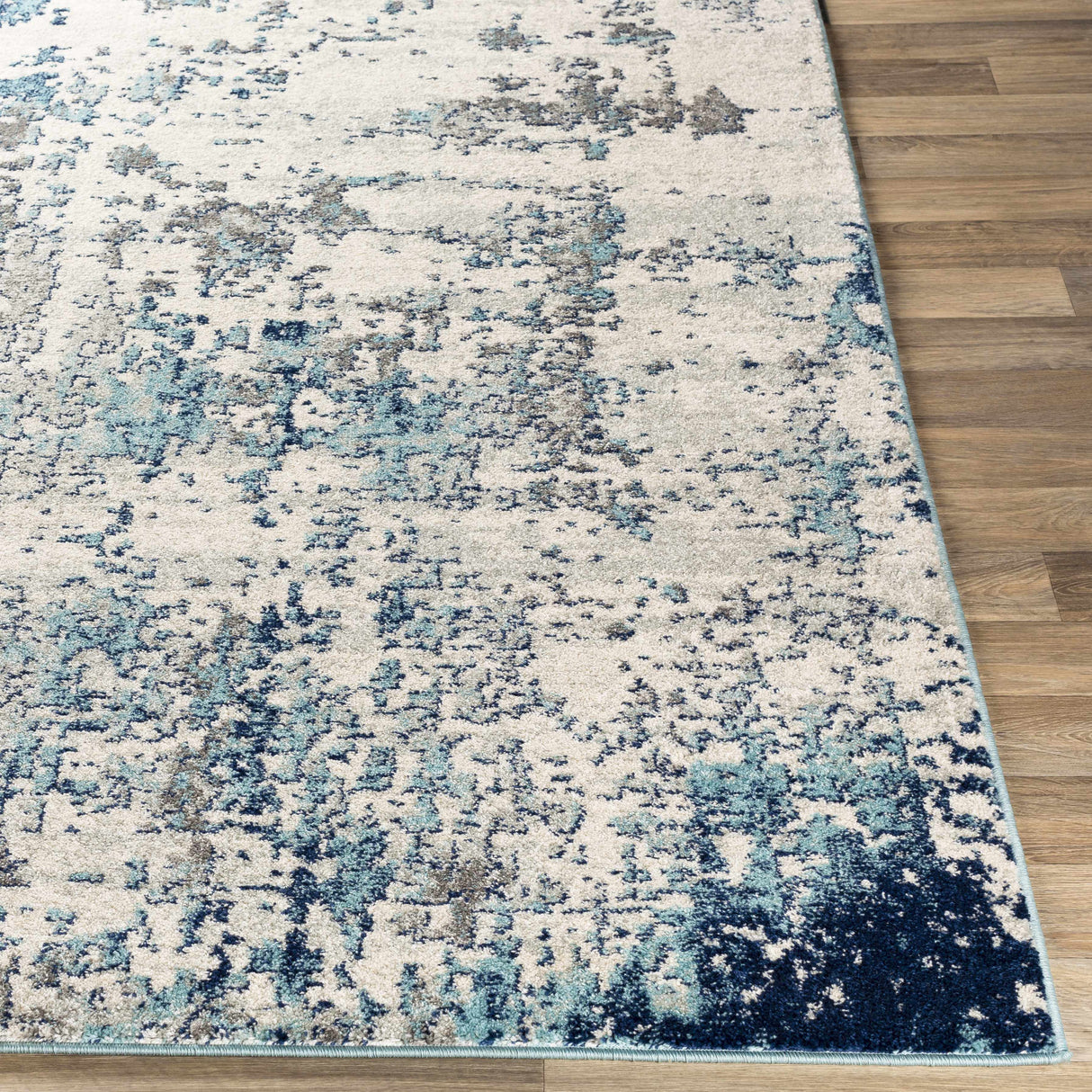 Beverly Abstract Blue Area Rug