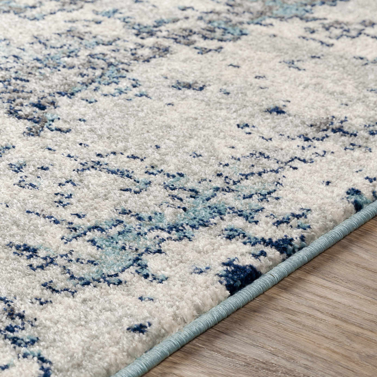 Beverly Abstract Blue Area Rug