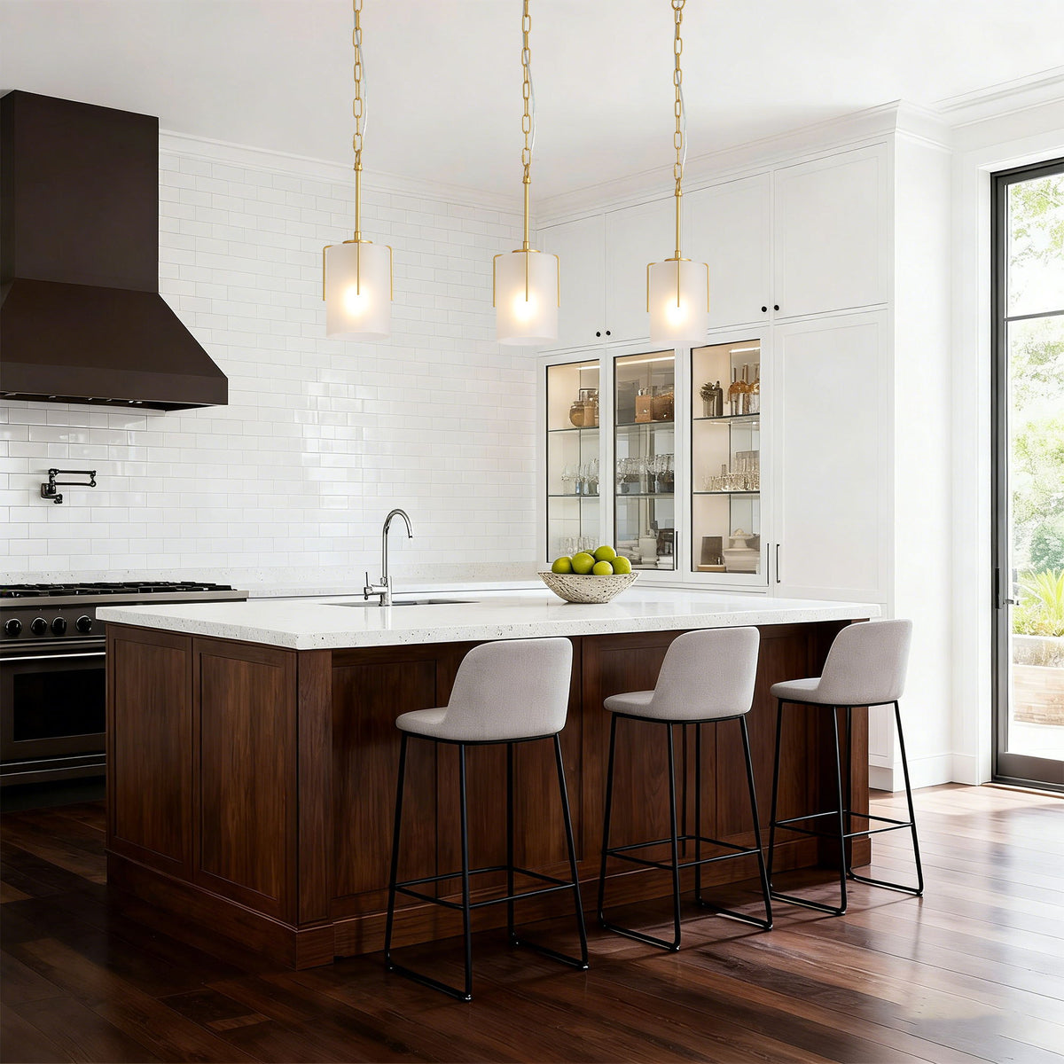Adjustable Cylindrical Pendant Light