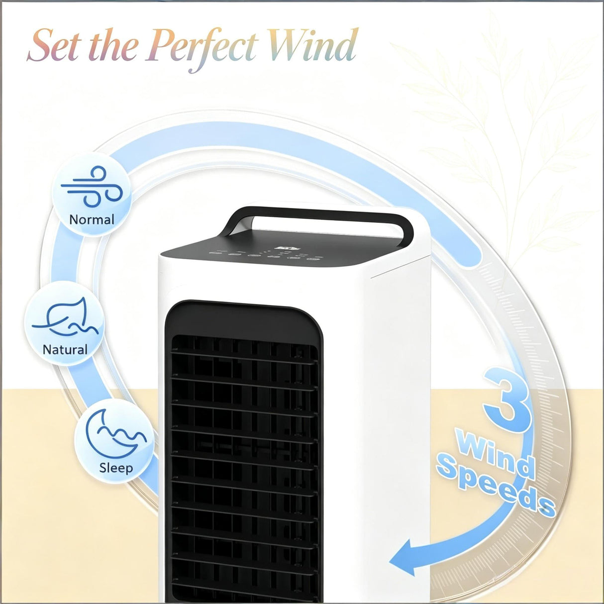 Swamp Cooler Air Conditioner with Three Refreshing Modes