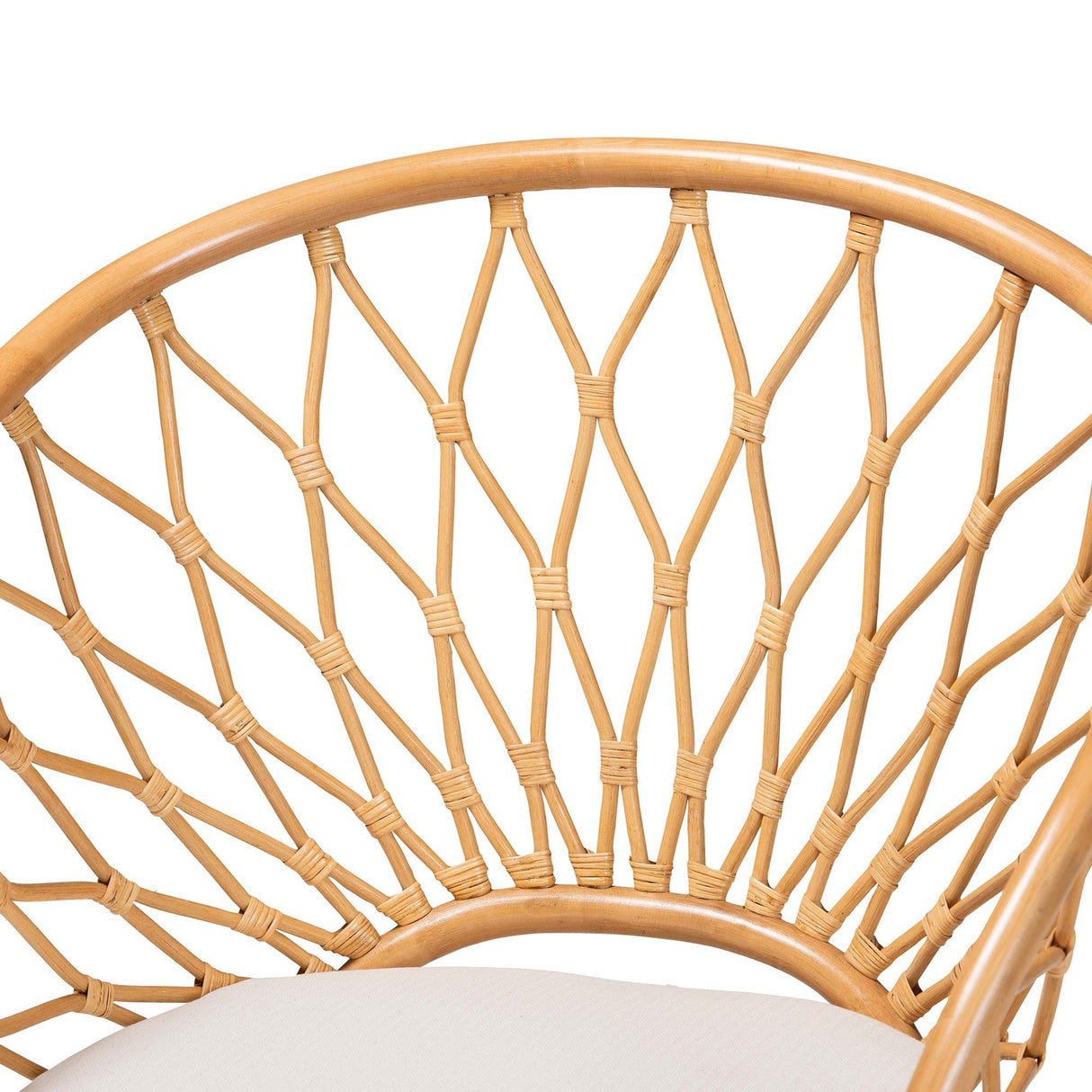 Honey Rattan Accent Chair